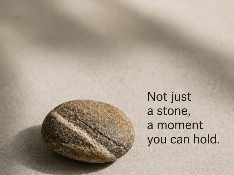 As Found Archive 04 — banded pebble: not just a stone, a moment you can hold