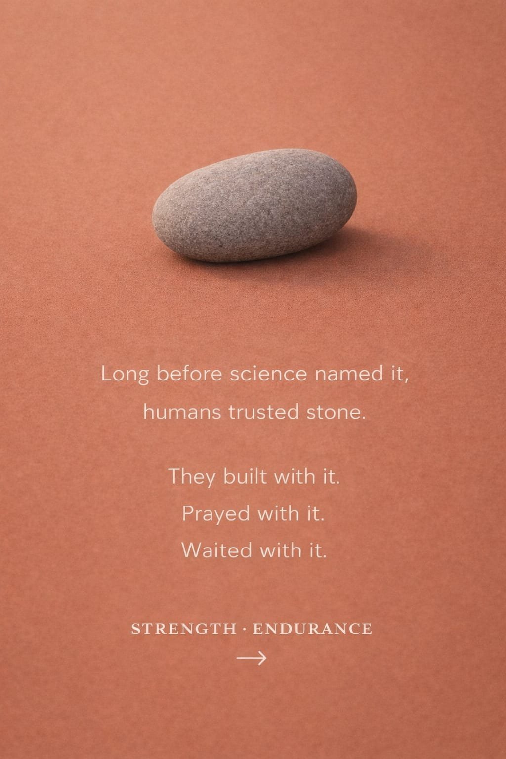 Terracotta study — long before science named it, humans trusted stone